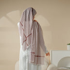 Keffiyeh Print Chiffon Hijab - Lightweight & Airy